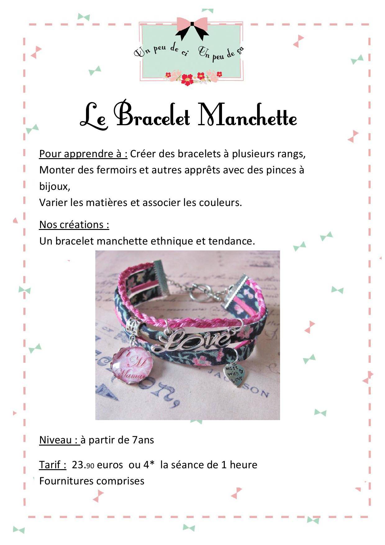 atelier bracelet manchette bijoux granville
